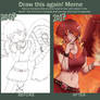 Draw this again meme - Fire angel