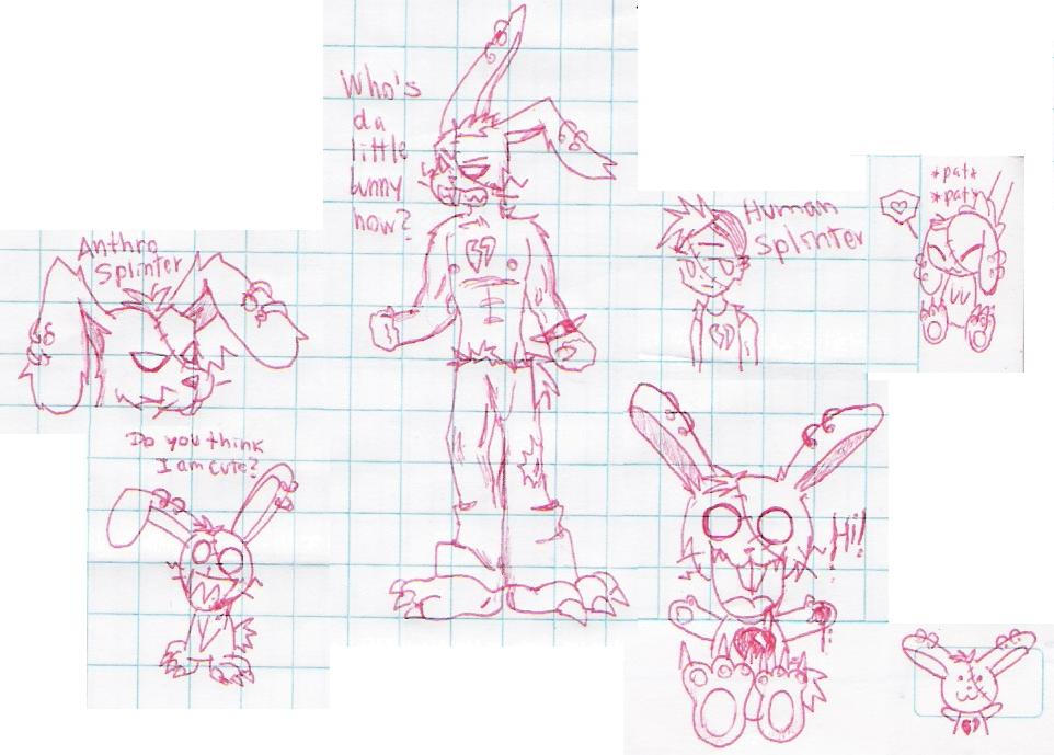 Splinter Doodles: Red Pen by Rock-n-Toons on DeviantArt