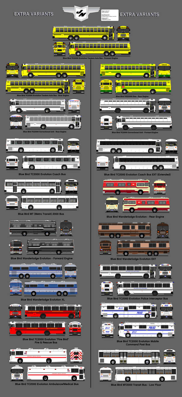 Blue Bird TC2000 Evolution: Extra Variants by rolfjeannoel on DeviantArt