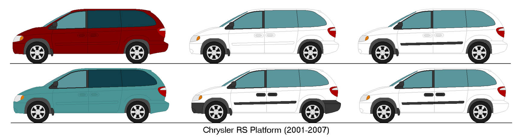 Chrysler Minivans (RS platform, 2001-2007) by rolfjeannoel on DeviantArt