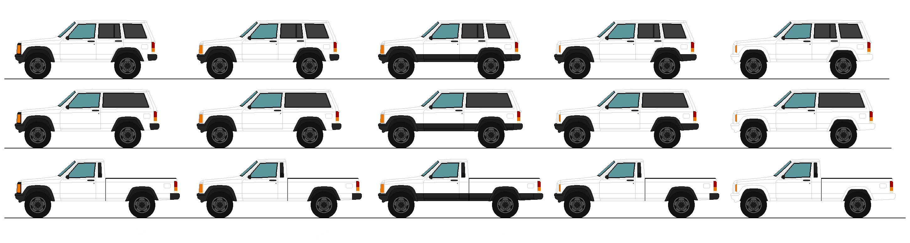 Jeep Cherokee and Comanche (XJ Platform) by rolfjeannoel on DeviantArt