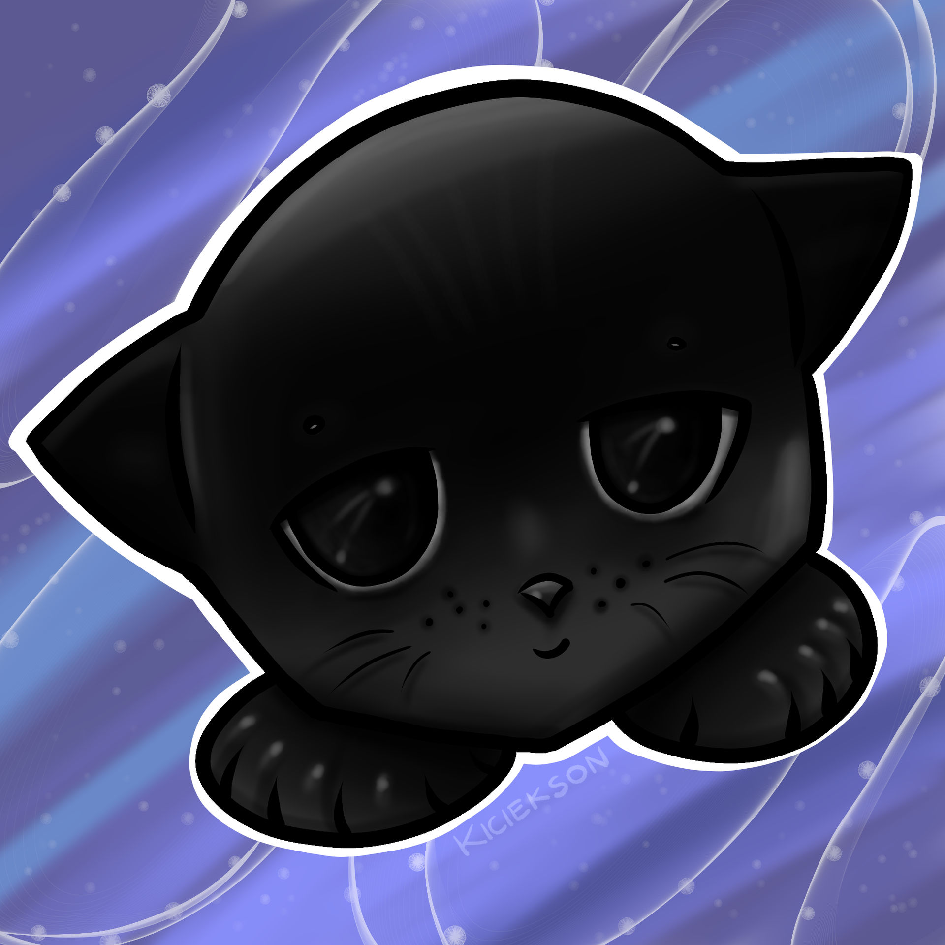Black Cat Profile Pic by Kiciekson on DeviantArt