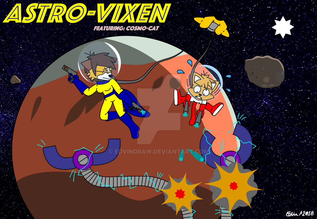 Astro Vixen Ft. Cosmo Cat Poster by EdvinDraw on DeviantArt