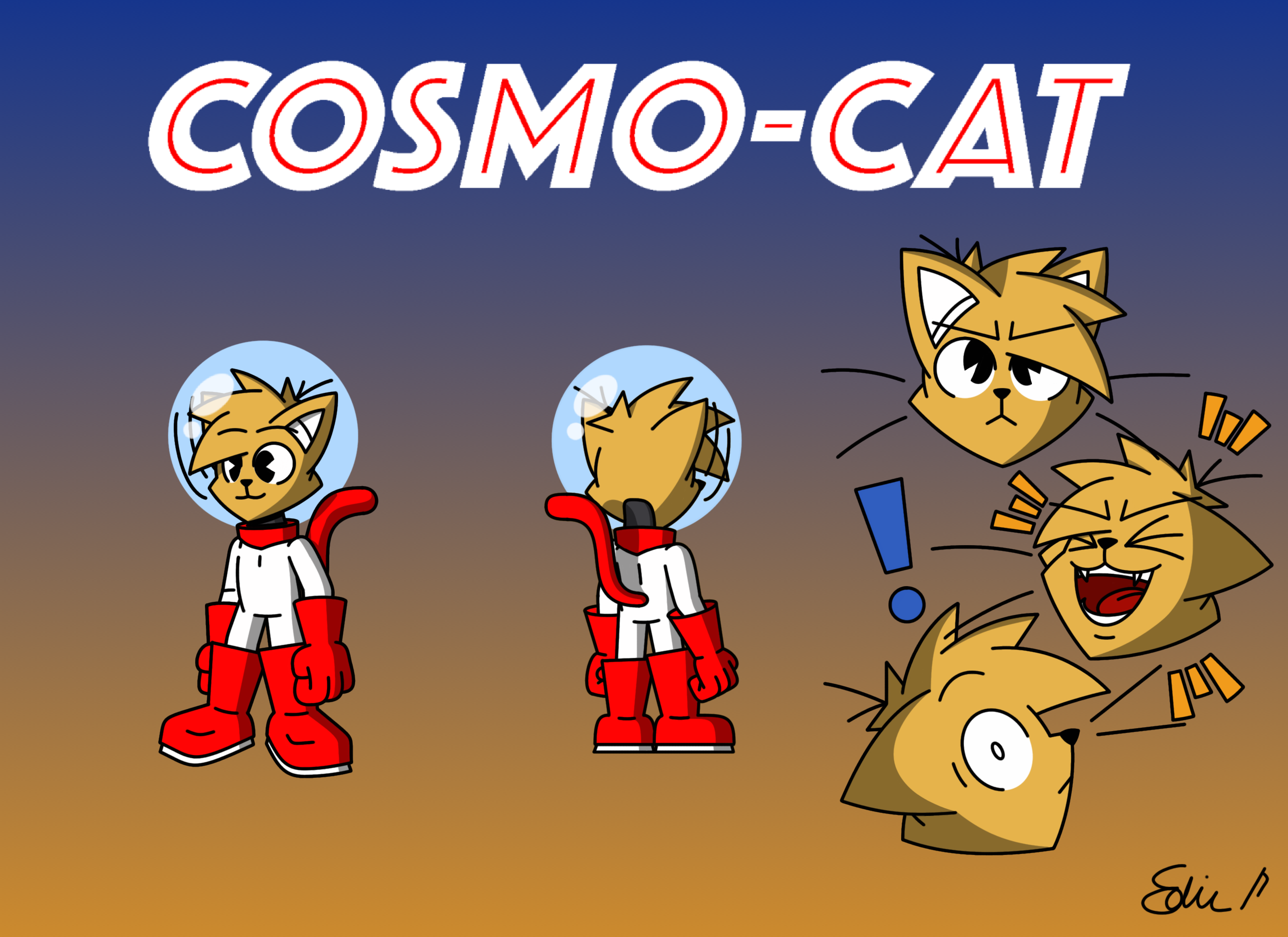 Cosmo Reference Cosmo-Cat character reference by EdvinDraw on DeviantArt