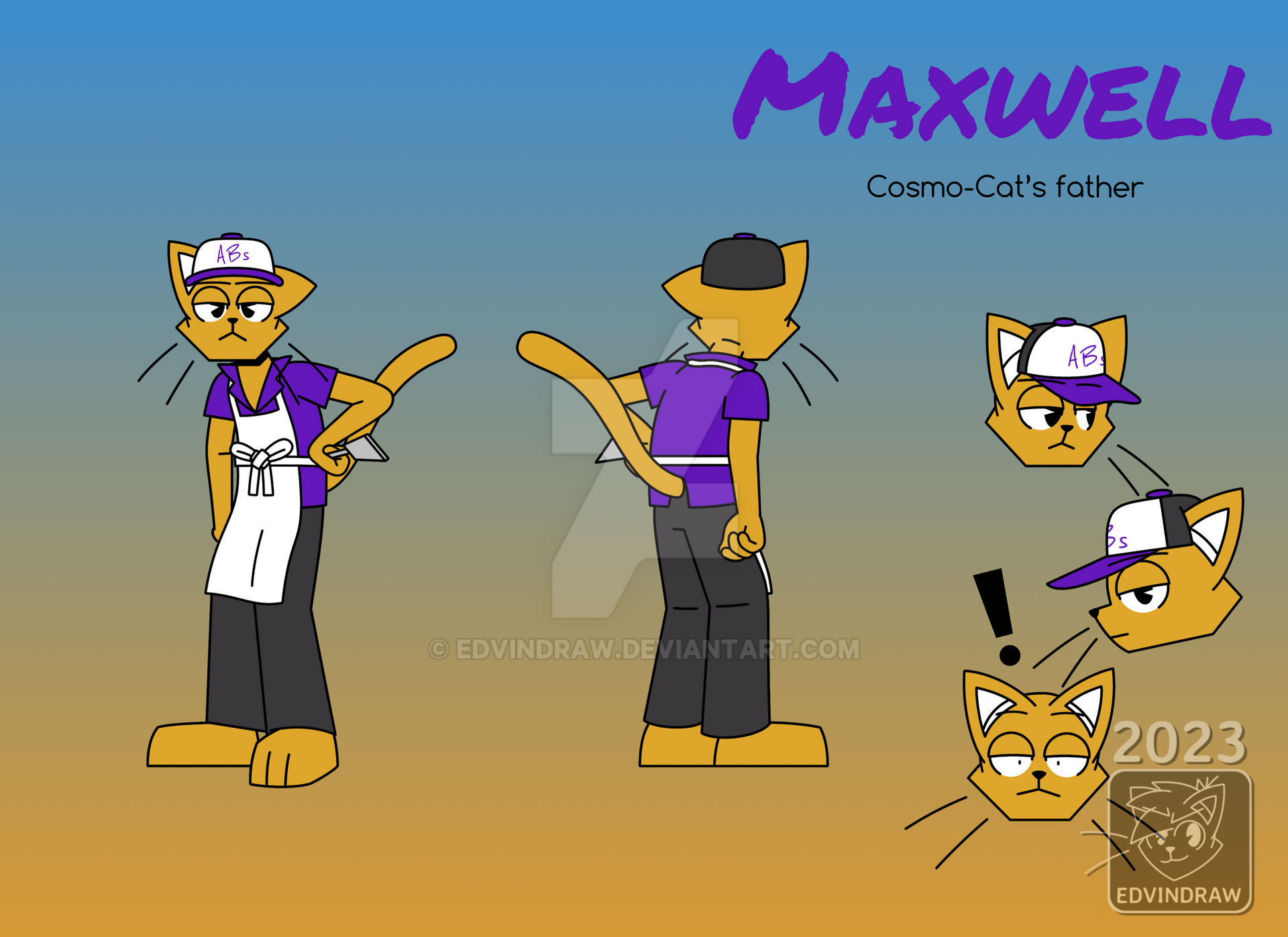 Maxwell Cat reference by EdvinDraw on DeviantArt