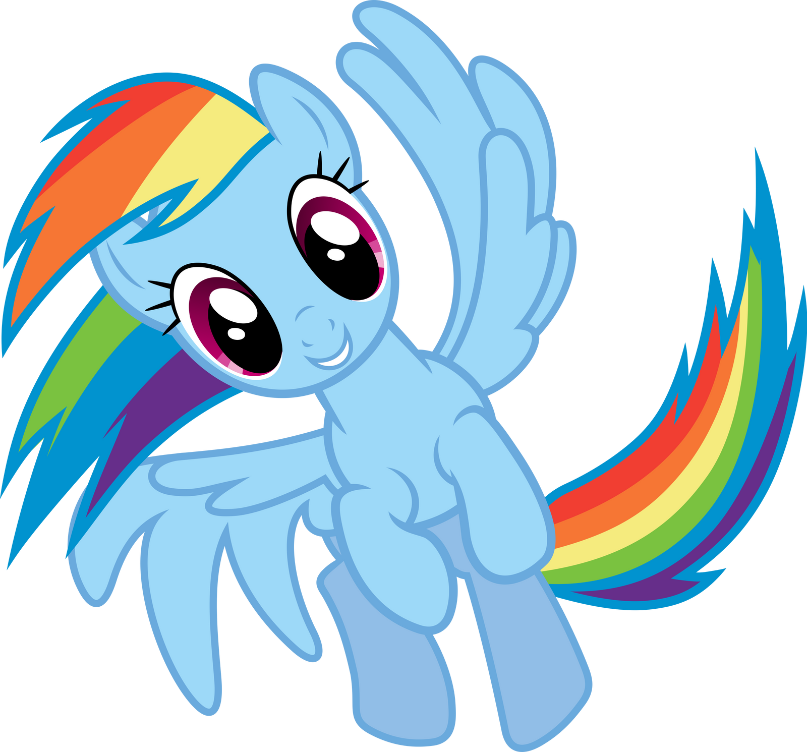 Rainbow Dash Spinning by Powerpuncher