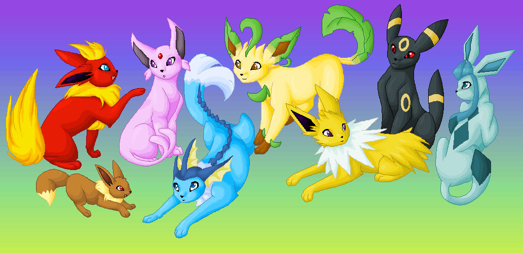 Eeveelutions Tribute by Kainaa on DeviantArt