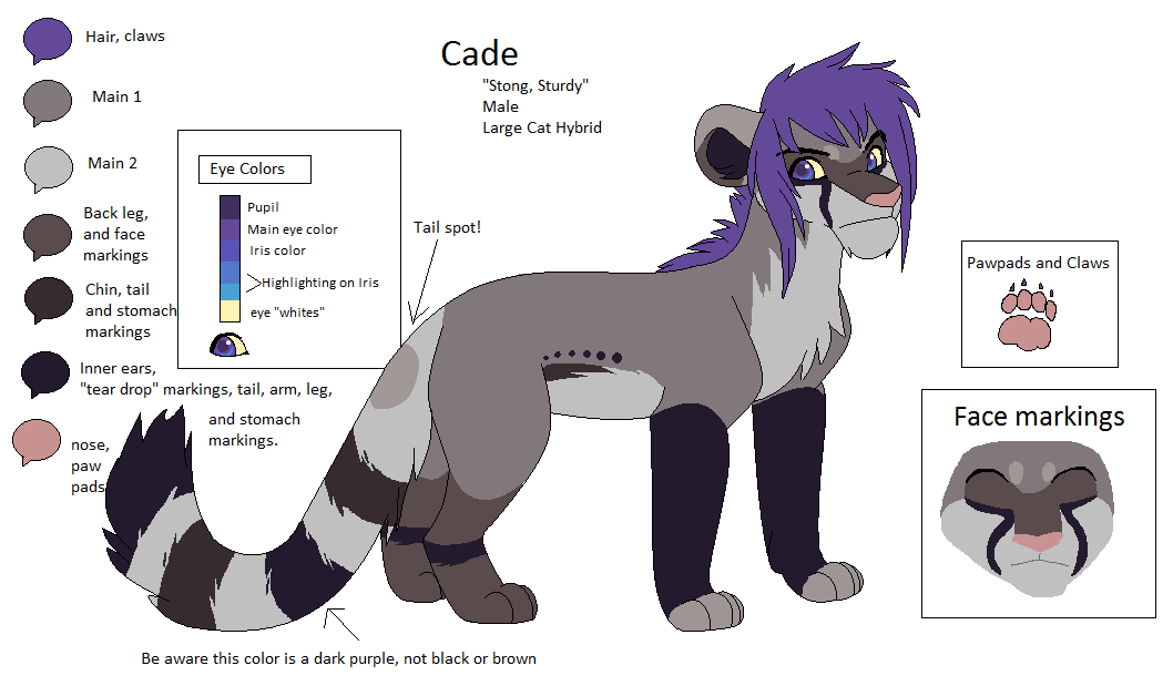 Cade Character Chart 2012