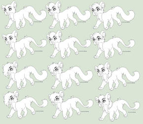 Chibi Feline Lines 2014