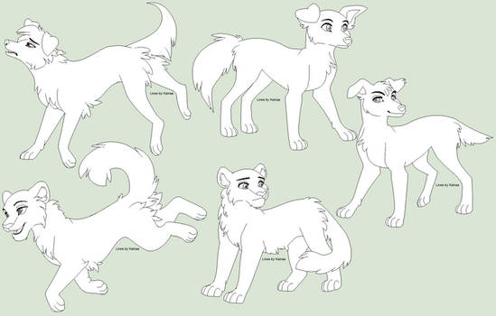 Canine And Feline FREE LineArt