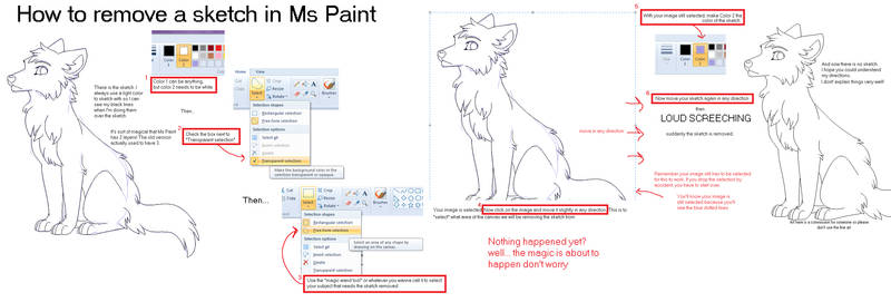 How To Remove a Sketch in MsPaint