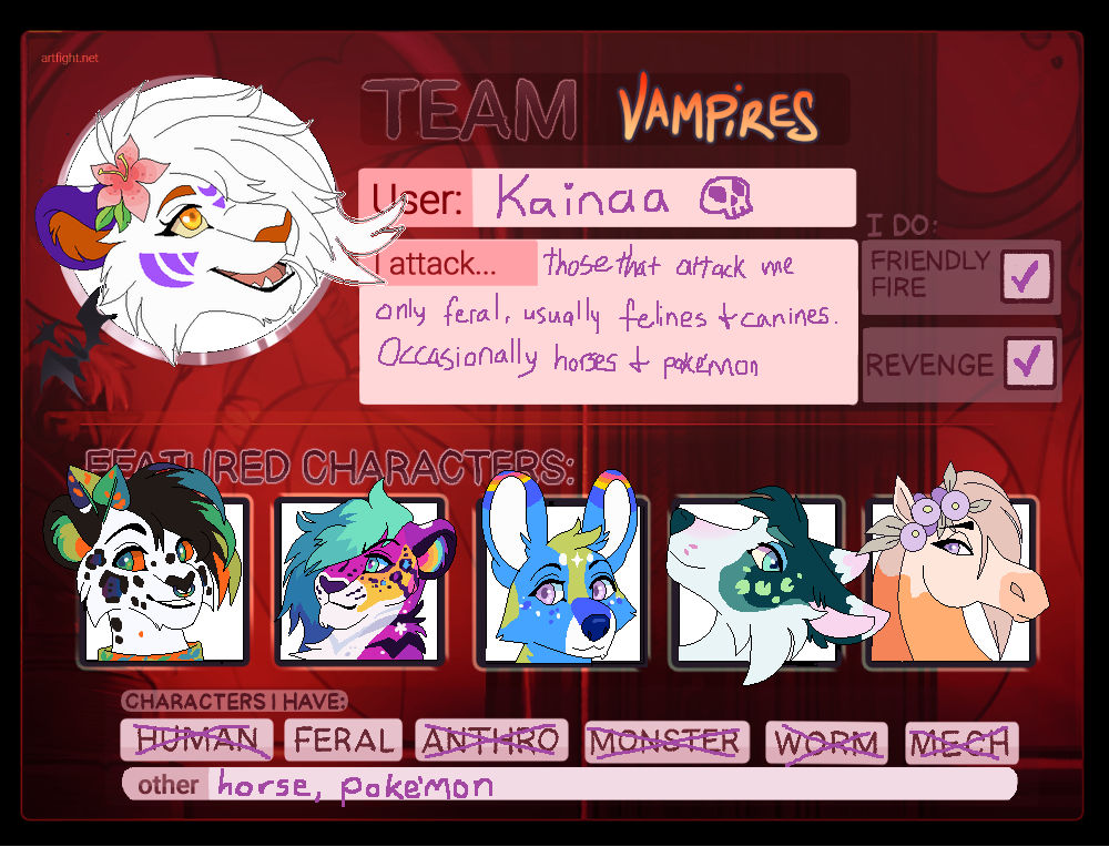 Artfight 2023 by Kainaa on DeviantArt
