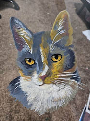 Robin Painted on Glass