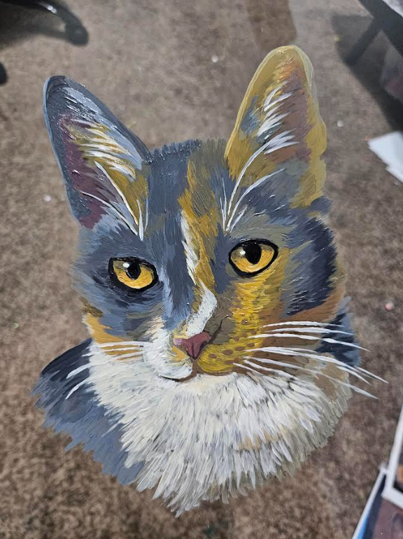 Robin Painted on Glass