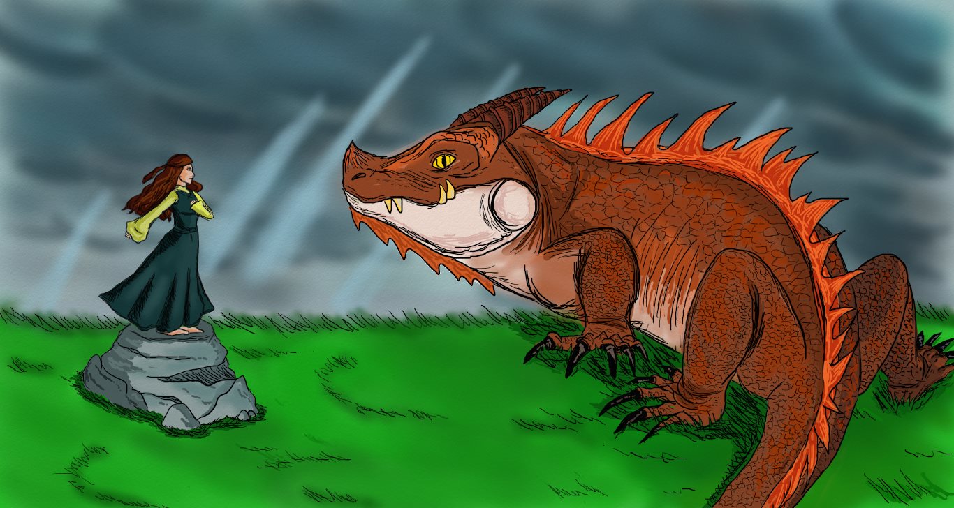 Nienor and Glaurung by elven21 on DeviantArt