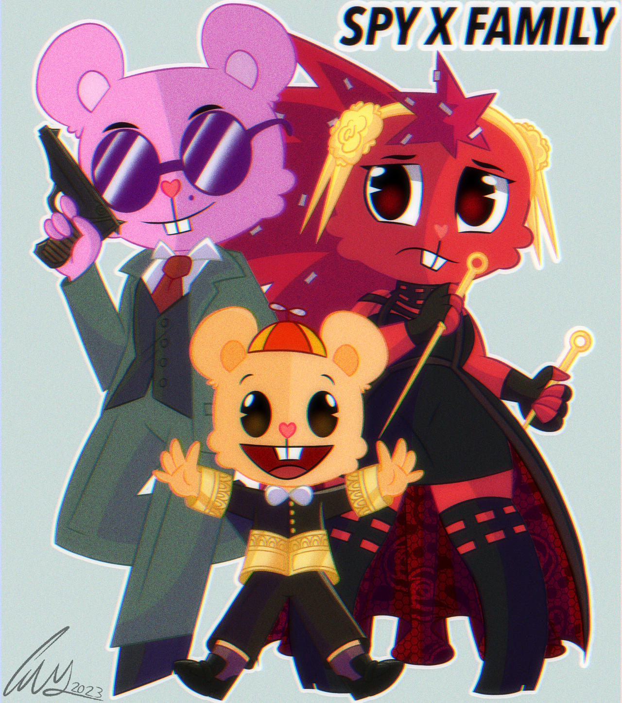 SPY X FAMILY + HAPPY TREE FRIENDS by fernandasparklee on DeviantArt