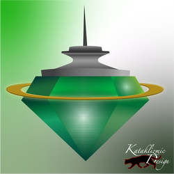 The Emerald City Saint 3D Logo Design