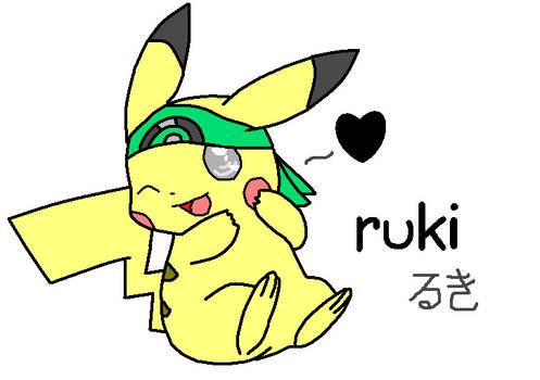 my pikachu OC ruki