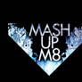 Mash up m8 3rd logo design