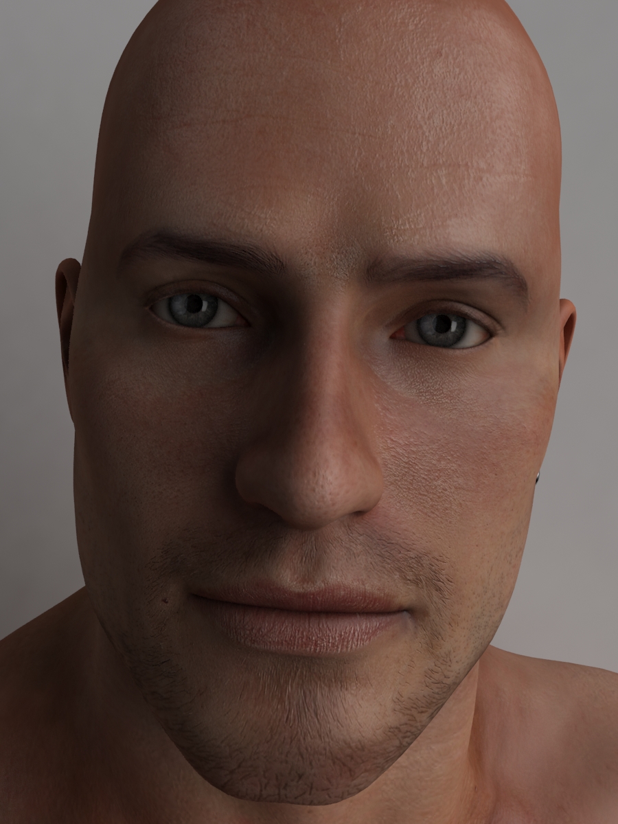 Skin Shader test Render (Vray SSS) no Postwork by guhzcoituz on DeviantArt