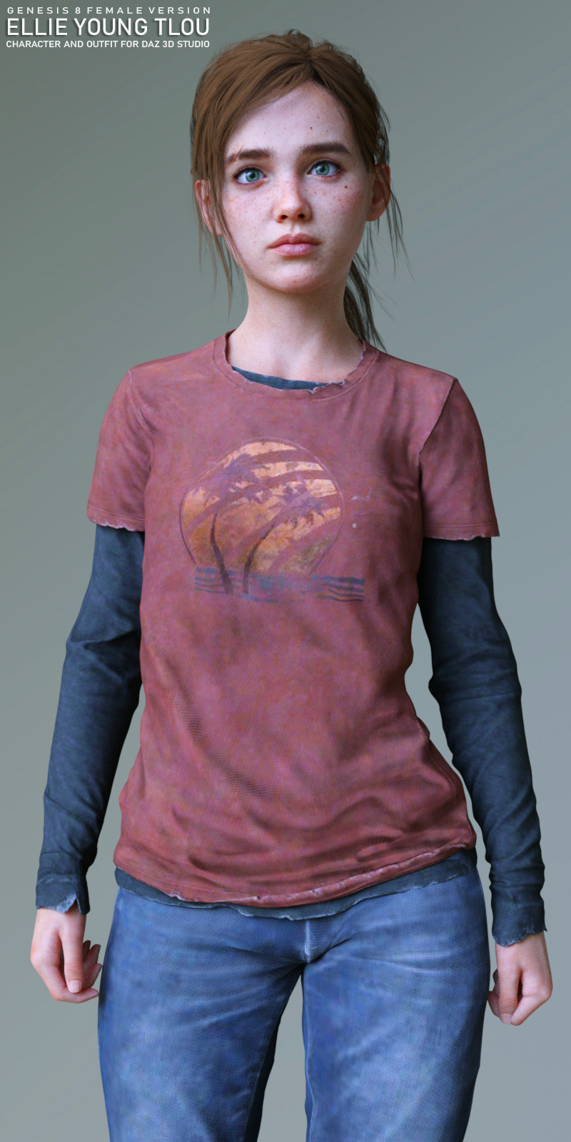 The Last Of Us Part II models - Young Ellie by Fonzzz002 on DeviantArt