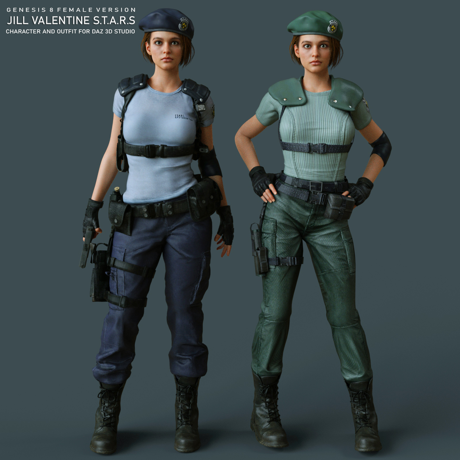 Resident Evil 3: Remake Jill Valentine Costume Cosplay Outfit Uniform