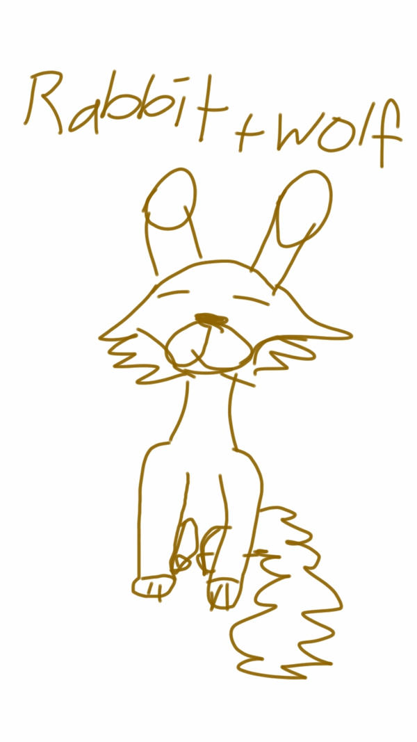 Rabbit/Wolf Hybrid by WolfWithAClaw on DeviantArt