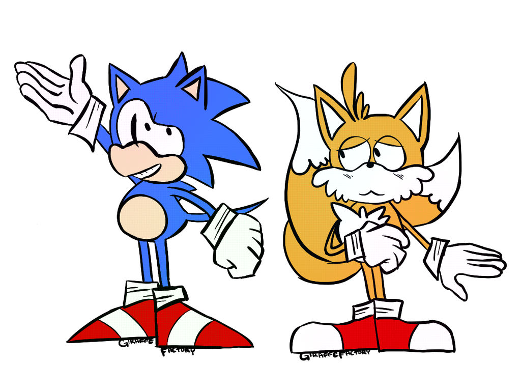 Classic Sonic and Tails by GiraffeFactory on DeviantArt