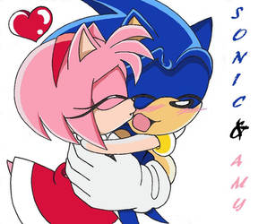 Sonic and Amy kiss