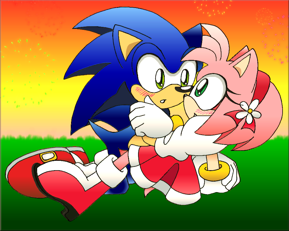 SonAmy French Kiss by amyrose116 on DeviantArt