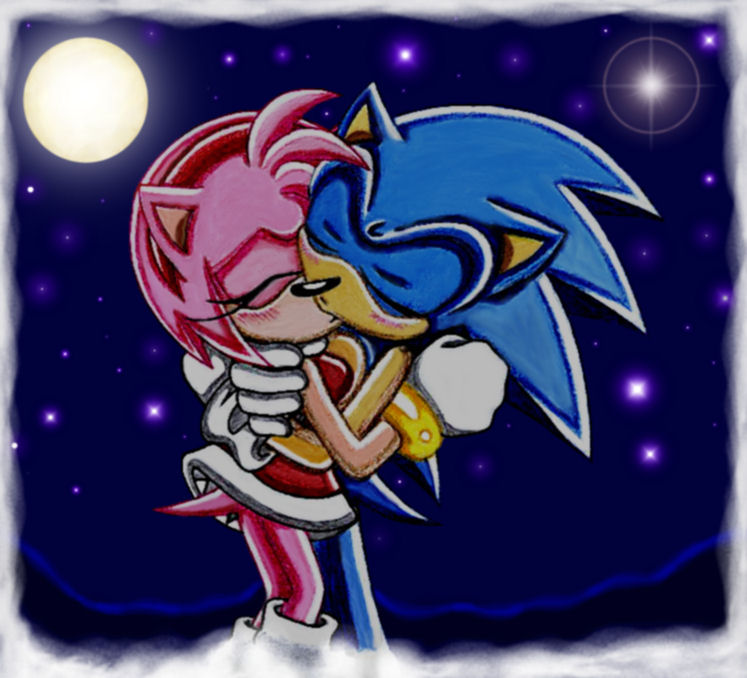 pic Sonic And Amy Kiss Deviantart sonamy can t stop kissing by
