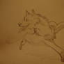 .:Sketch - Running Wolf:.