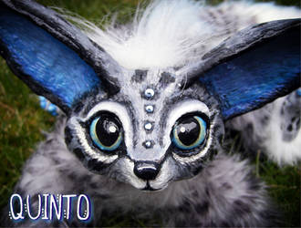 --SOLD--'Quinto' The snow-leopard fennec fox doll by stephanie1600