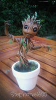 *SOLD*  Baby Groot Custom Sculpture 2 GOTG