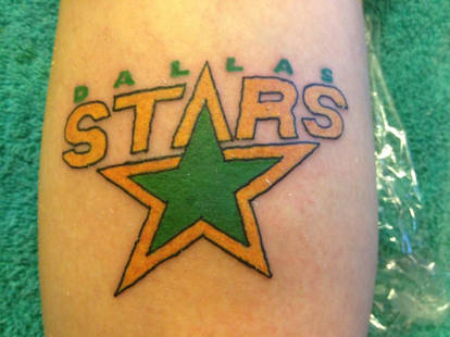 Dallas Stars Logo Tattoo