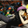 NaruHina teen love rain gif