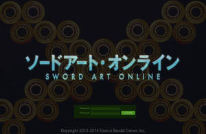 Sword art online logon screen