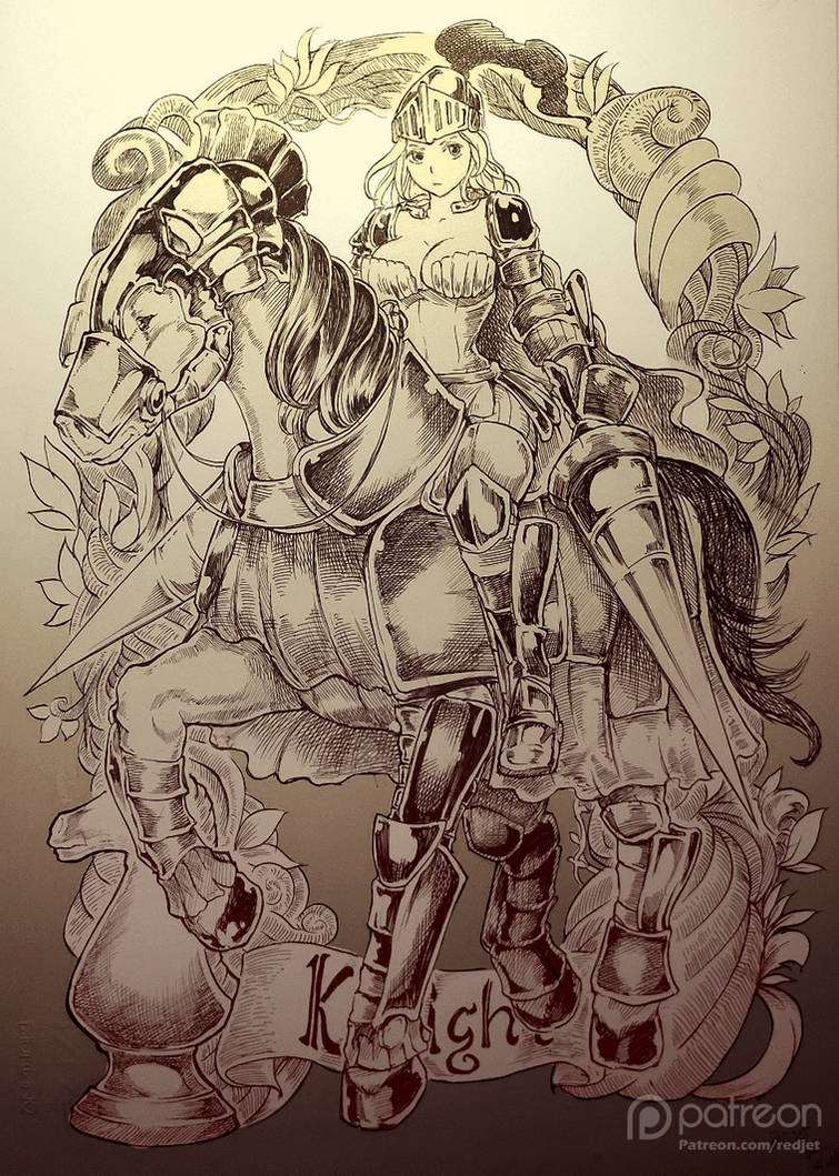 Chess Knight Deviantart Chess- knight by Redjet00 on DeviantArt