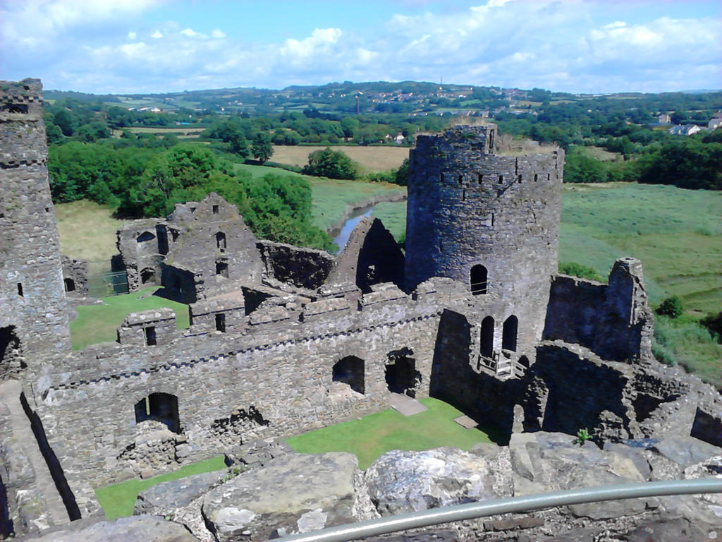 view from the Kidwelly Castle tower3