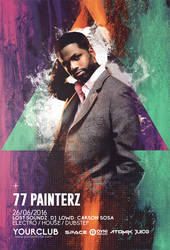 Art Abstract Paint Flyer Template