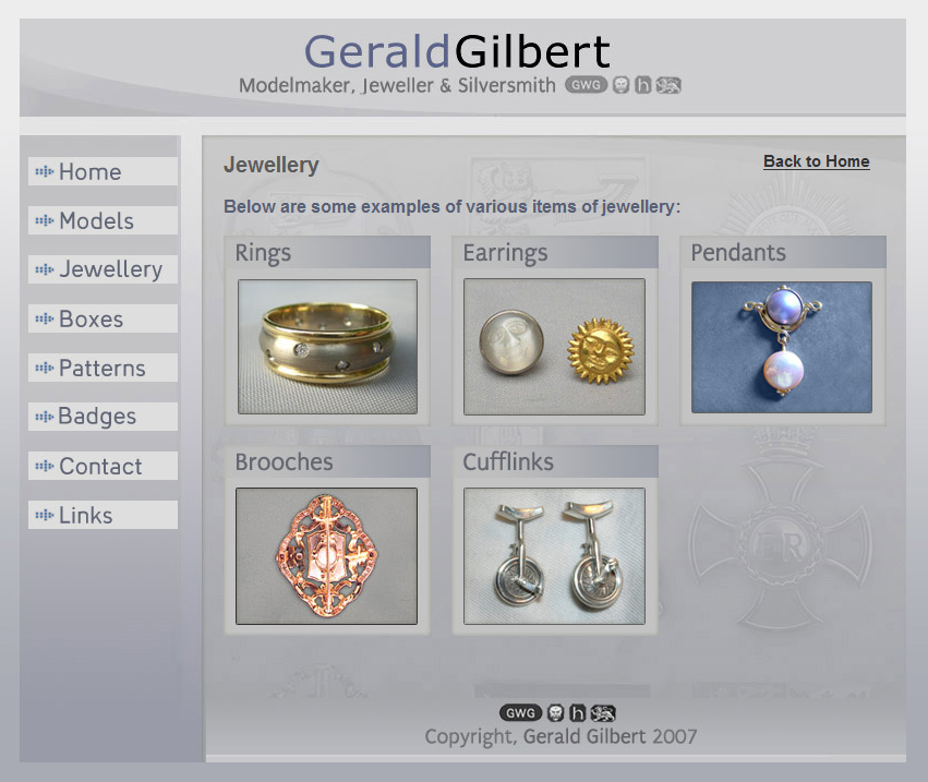 jewellery website design