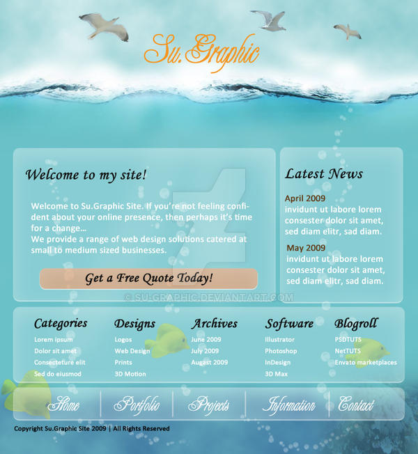 Ocean Layout by su-graphic on DeviantArt