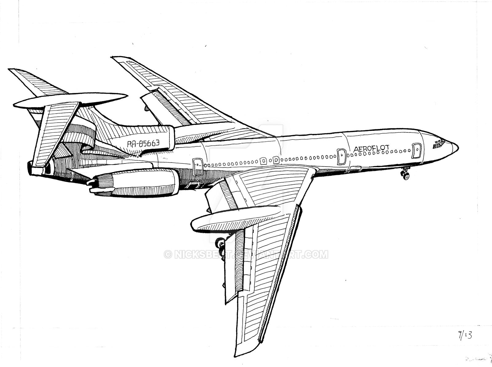 Tu 154 By Nicksbest On DeviantArt tu-154-by-nicksbest-on-deviantart