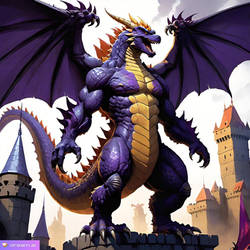 Spyrozilla protecting a Castle