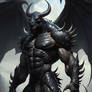 Armored Winged Black Bull Alien #2