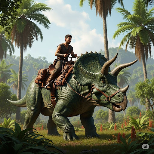 Human Riding Rex Human riding a Triceratops by Sostitanic1912 on DeviantArt