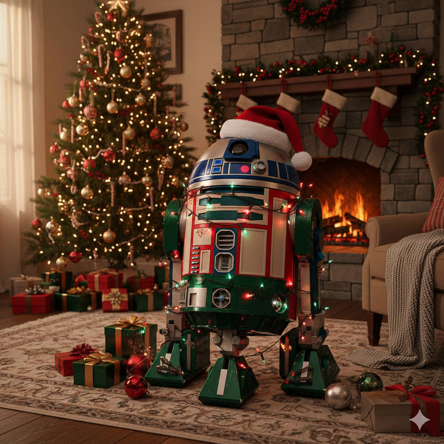 Christmas R2-D2 by Sostitanic1912 on DeviantArt