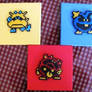 Dr. Mario Viruses Sprites inspired in Perler beads