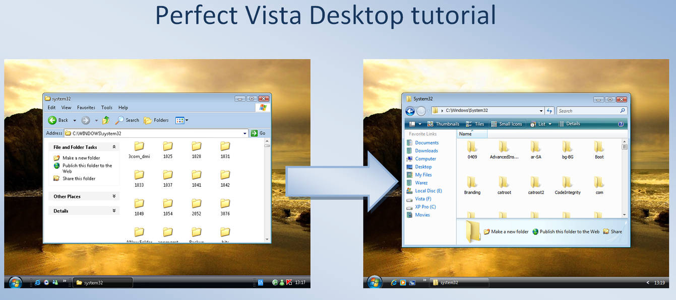 Vista Reflection Workspace Tutorial Perfect Vista Desk - tutorial by fediaFedia on DeviantArt