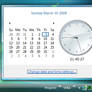 Vista Rainmeter Clock preview